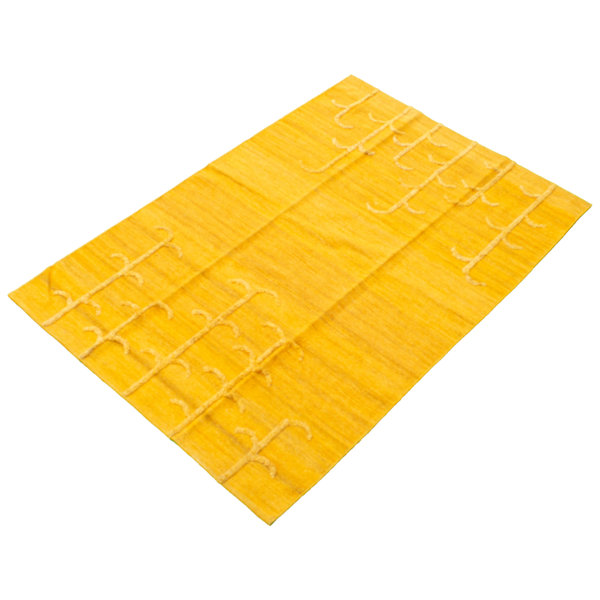 Foundry Select Bontrager Handmade Flatweave Wool Dark Gold Rug Wayfair